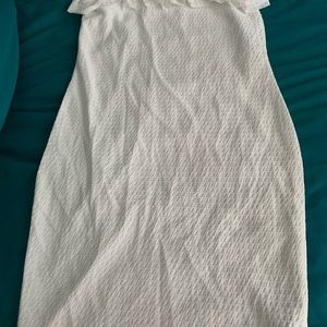 NASTYGAL: white mini summer dress NEVER WORN